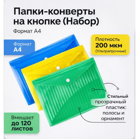 Прозрачные папки для документов