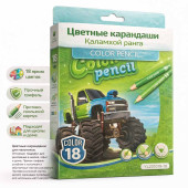 Цветные карандаши "Машина" 18 шт.