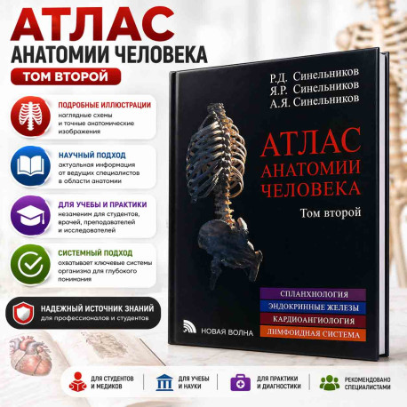 Атлас анатомии человека три тома-1